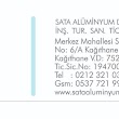 Sata Alüminyum Doğrama İnşaat Turizm Sanayi Tic. Ltd. Şti.