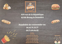 Carte du Friterie Hem Burger à Bruay-la-Buissière