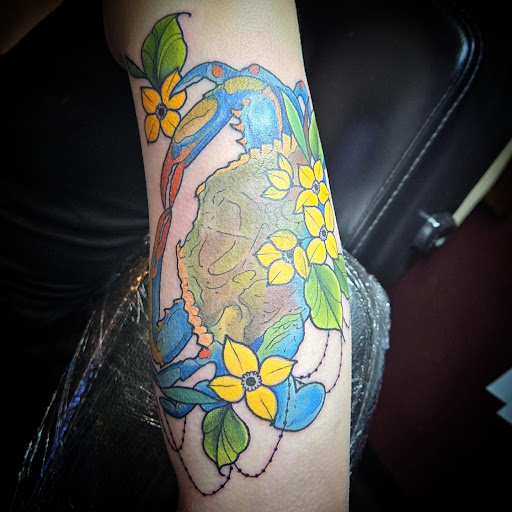 Explore tattoo full sleeve ideas, creative tattoo ideas in Sioux Falls, available at Permanent Addictions