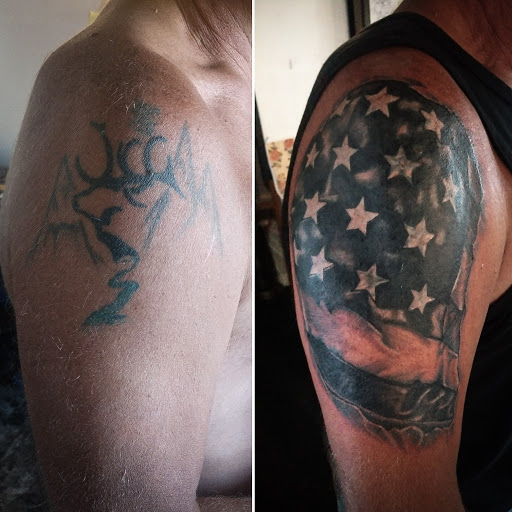 Explore heart surgery tattoo ideas, creative tattoo ideas in Lander, available at Blackblood Tattoo and Piercing