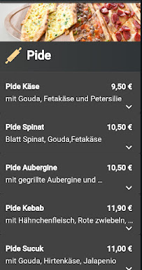 Menu / carte de Sıralı Kebab à Hamburg