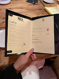 MIRO - Osteria del Cinema à Milan menu