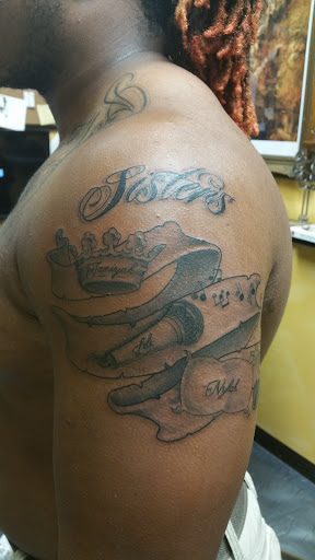 Explore french bulldog tattoo ideas, creative tattoo ideas in Foley, available at Black Sheep Custom Tattoos and Piercings