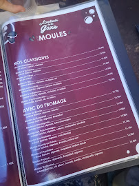 Restaurant La Moulerie de la Gare à Saint-Gilles-Croix-de-Vie menu