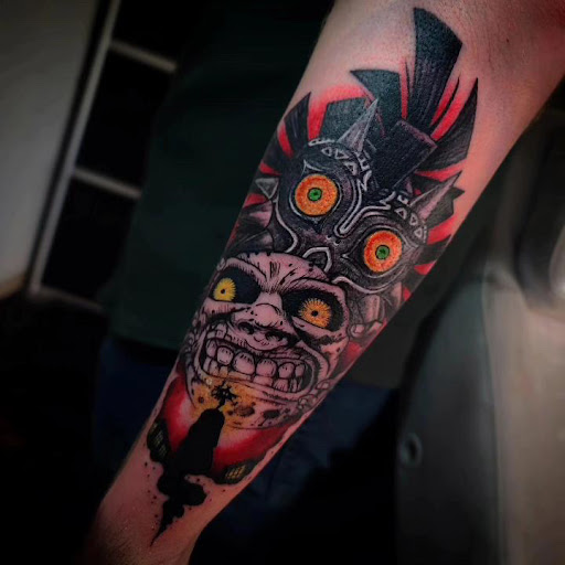 Explore bite me tattoo ideas, creative tattoo ideas in San Antonio, available at House Of Maud Tattoo Company