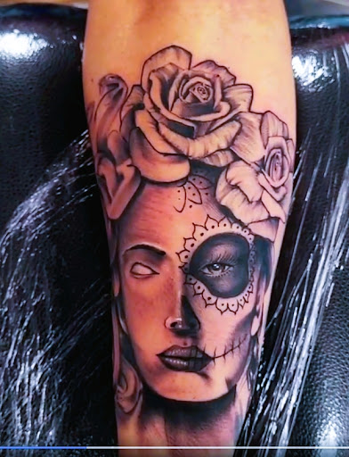Explore mountain tattoo ideas for men, creative tattoo ideas in San Antonio, available at Pleasant Dreams Co Tattoo Studio llc