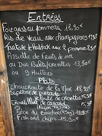 Menu du A L'Abri Des Flots à Cherbourg-en-Cotentin