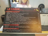 Restaurant Le carré à Saint-François (le menu)