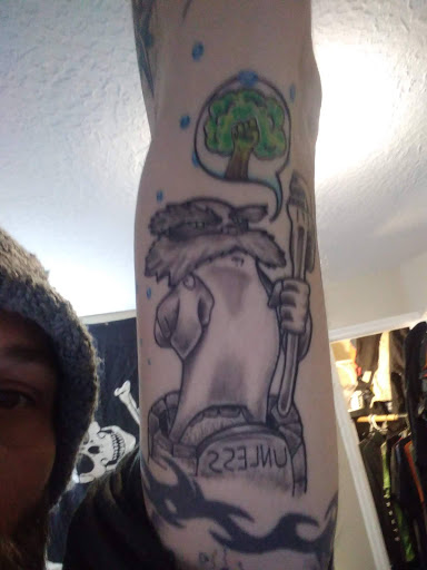 Explore skull and roses tattoo ideas, creative tattoo ideas in Pocatello, available at Tys Tattoos