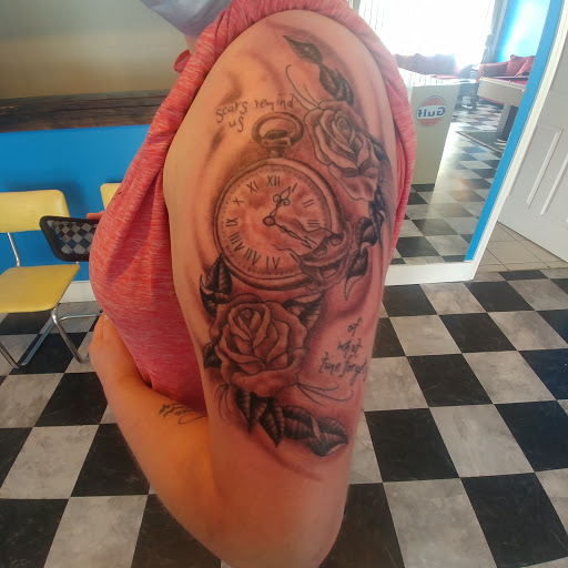 Explore tattoo ideas american flag, creative tattoo ideas in Independence, available at Time Machine Tattoo