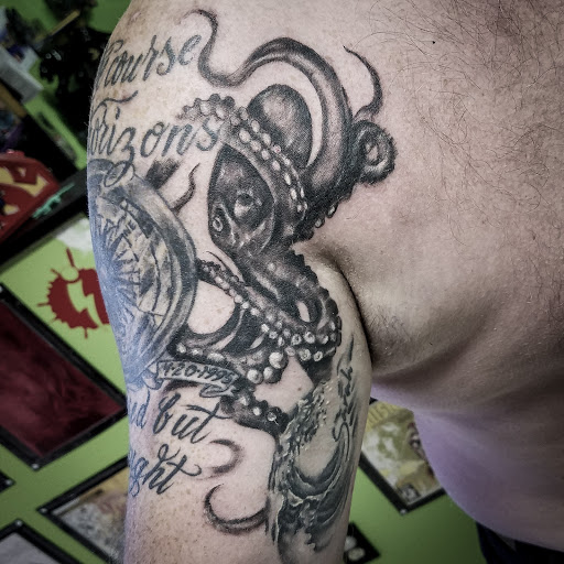 Explore cyber sigilism tattoo ideas, creative tattoo ideas in Kingsport, available at Ink-a-zoid Tattoos & Piercings