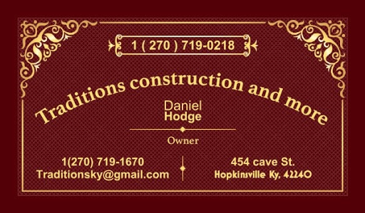 Traditions Construction and More LLC in Hopkinsville, Kentucky