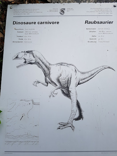 Dinosaurierspuren / Dinosaurierfährten La Heutte