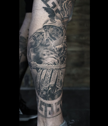 Explore paintbrush tattoo ideas, creative tattoo ideas in Deerfield Beach, available at Black Rose Tattoo Studio