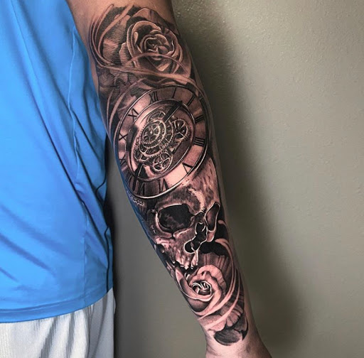 Explore bmx tattoo ideas, creative tattoo ideas in Odessa, available at Black Cat Tattoo Company