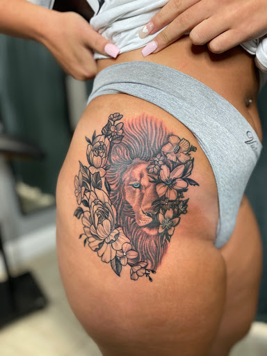 Explore cross cover up tattoo ideas, creative tattoo ideas in Passaic, available at District 36 Tattoo Parlor