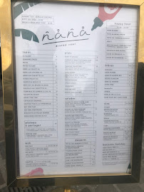 NANA Bistro Thaï à Paris menu