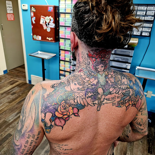 Explore pacman tattoo ideas, creative tattoo ideas in Traverse City, available at Pinups & Needles