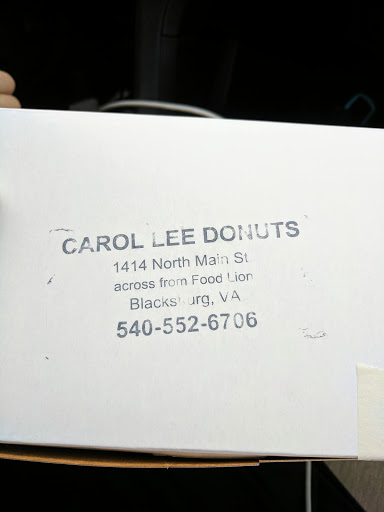 Donut Shop «Carol Lee Donut Shop», reviews and photos, 1414 N Main St, Blacksburg, VA 24060, USA