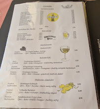 Menu du Gasthof Zur Rose à Dammbach