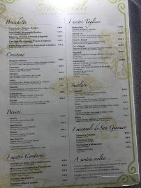 Menu du Tradizionale à Naples