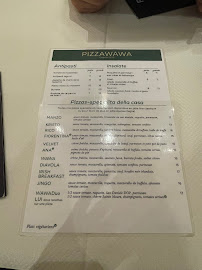 Pizza Wawa à Paris carte