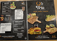 Restaurant O'Trio à Douai (le menu)