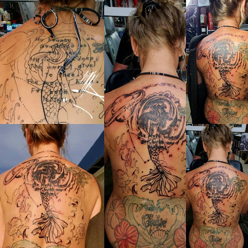 Explore knitting tattoo ideas, creative tattoo ideas in Englewood, available at The Original Big Daddy Tattoo & Body Piercing est.1997 est.1997