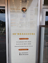 Restaurant So'brasseurs à Brignais (la carte)