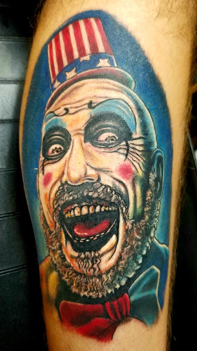 Explore cash tattoo ideas, creative tattoo ideas in Cheltenham, available at Louder Than Bombs Tattoo