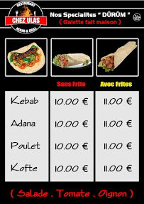 Restaurant turc CHEZ ULAS à Gerzat - menu / carte