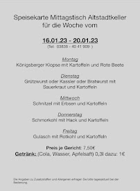 Altstadtkeller à Bergen auf Rügen carte