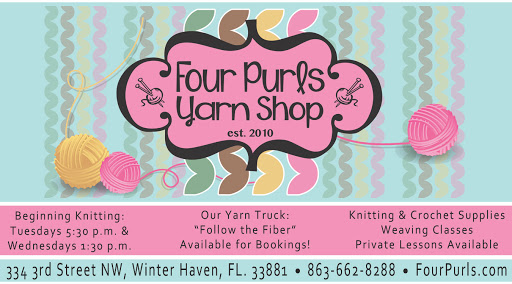 Yarn Store «Four Purls Yarn Shop», reviews and photos, 334 3rd St NW, Winter Haven, FL 33881, USA