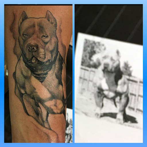 Explore soccer tattoos ideas, creative tattoo ideas in Fort Worth, available at Lucky Horseshoe Tattoo