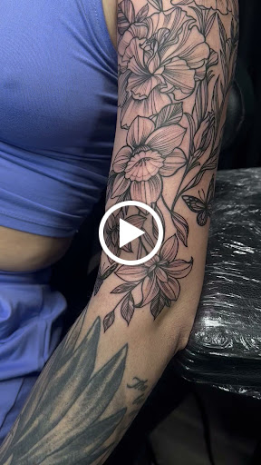 Explore mirrored tattoo ideas, creative tattoo ideas in Jacksonville, available at Divine Lines Tattoo