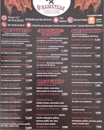 Menu / carte de Paristanbul à Élancourt