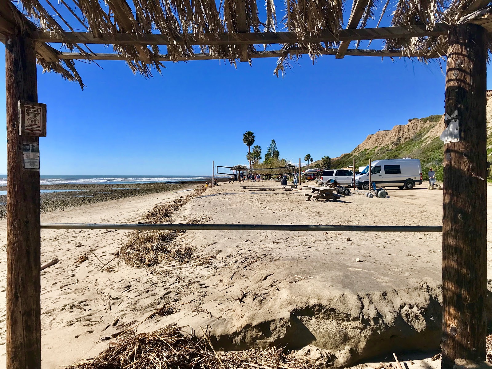 Foto av San Onofre beach med hög nivå av renlighet