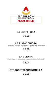 Pizzeria Basilica Pizzeria à Pagani - menu / carte