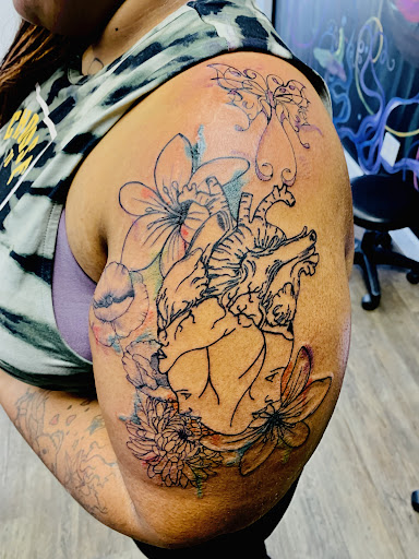 Explore tattoo ideas about travel, creative tattoo ideas in Lake City, available at Crooked Spines Tattoo Studio
