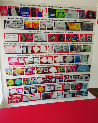 Printing «Printing Zone», reviews and photos, 6308 Gall Blvd, Zephyrhills, FL 33542, USA