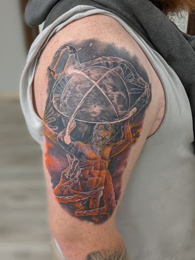 Explore meaningful full sleeve tattoo ideas, creative tattoo ideas in Monroe, available at The Chapel
