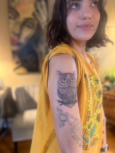 Explore tattoo of husband's name ideas, creative tattoo ideas in Spokane, available at Ron LeMay Tattoo