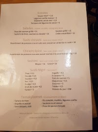 Restaurant japonais Rice and Fish à Paris (la carte)