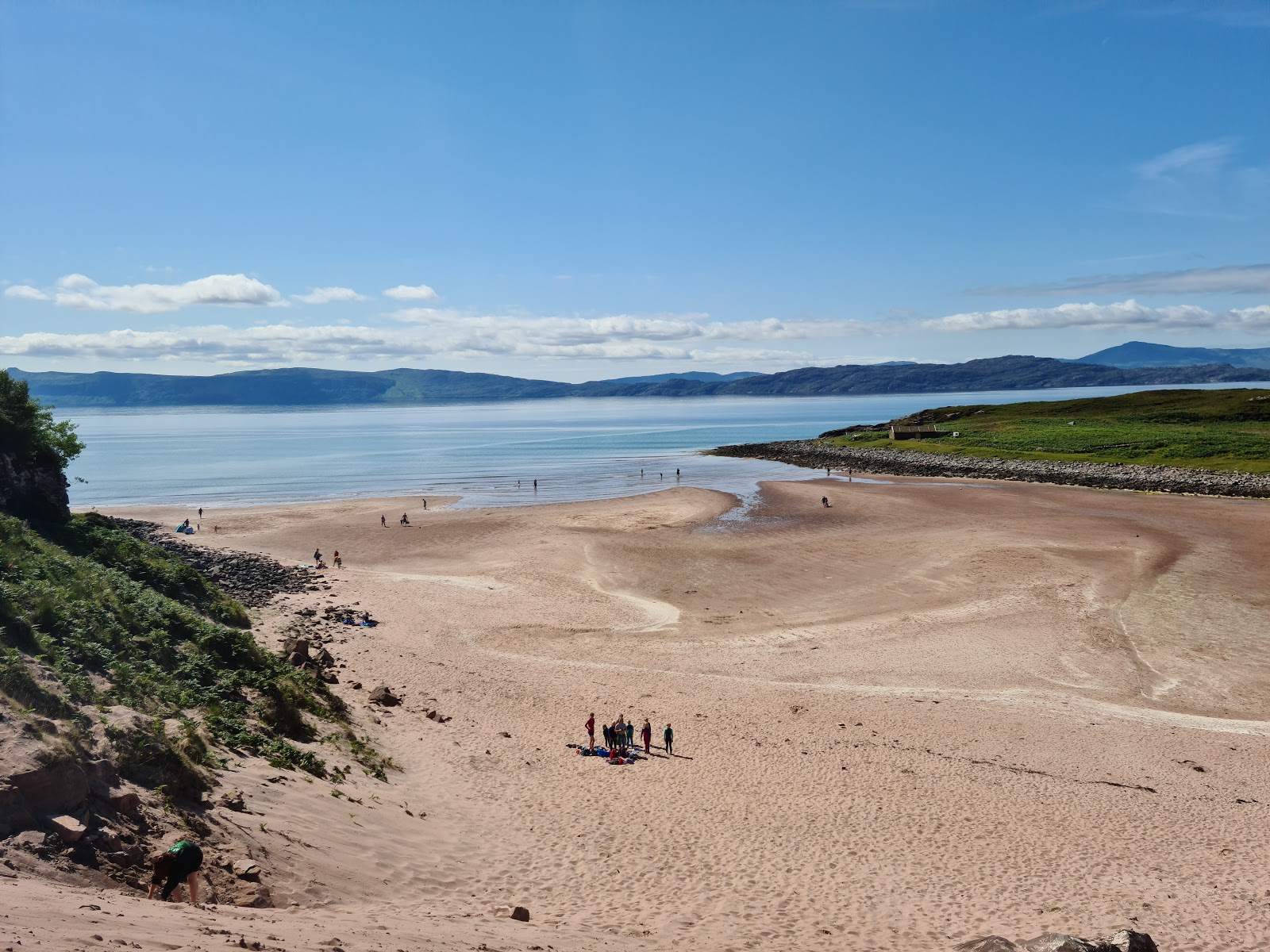Foto av Applecross Sands med beige sand yta