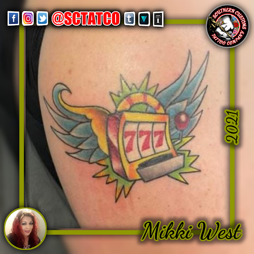 Explore small spooky tattoo ideas, creative tattoo ideas in Fayetteville, available at Southern Customs Tattoo Company