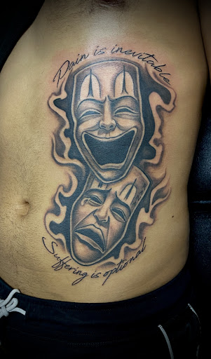 Explore suicidal tattoo ideas, creative tattoo ideas in Lafayette, available at Blasted Tattoos