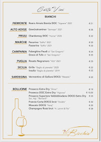 Menu / carte de Osteria il Bicchio à None