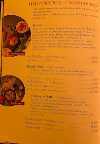 Menu / carte de Sangam Indisches Restaurant Bayreuth à Bayreuth