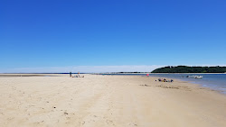 Foto de Sandy Point beach com linha costeira longa e reta
