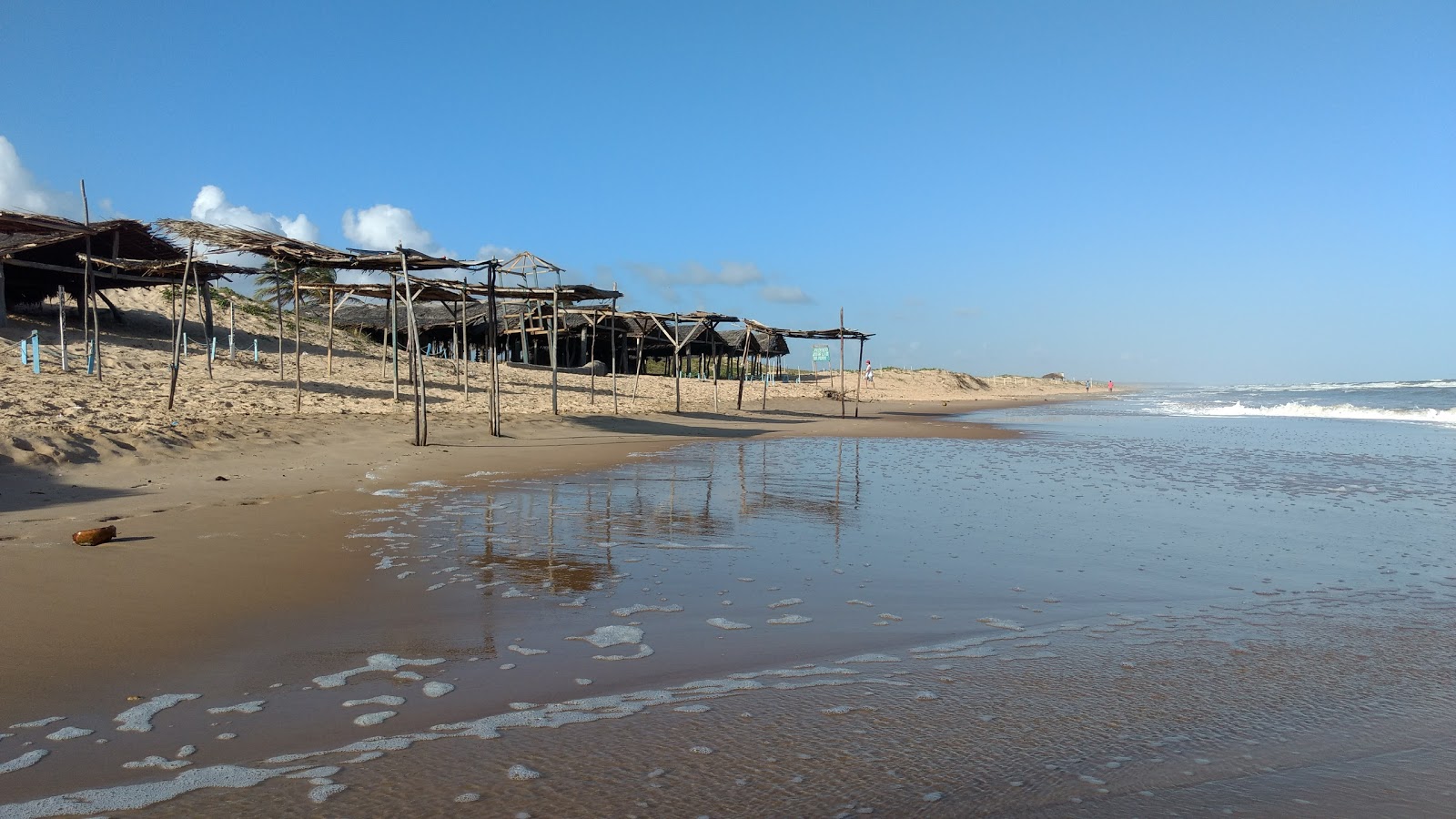 Foto af Praia de Pirambu med lang lige kyst